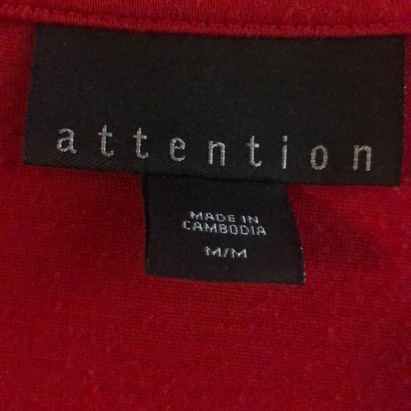 LIMITED EDITION Attention boutique Half sleeve, red dress shirt with lace. - Picture 2 of 2